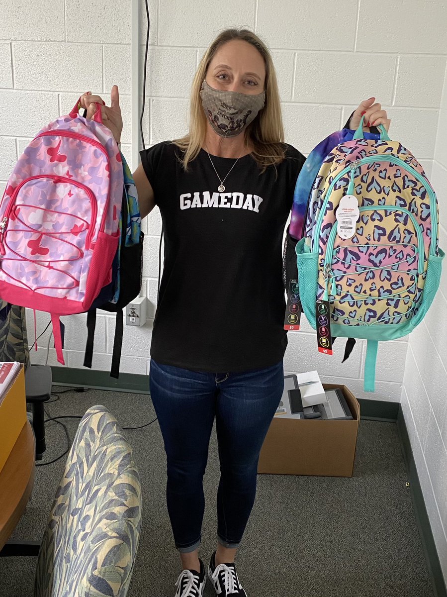 Thank you to <a href="/GraceFriedl/">Grass</a> and <a href="/RiveraStateFarm/">Carmen Rivera</a> for this great donation of backpacks and school supplies.  Our students will love them!  @WearePACEWest