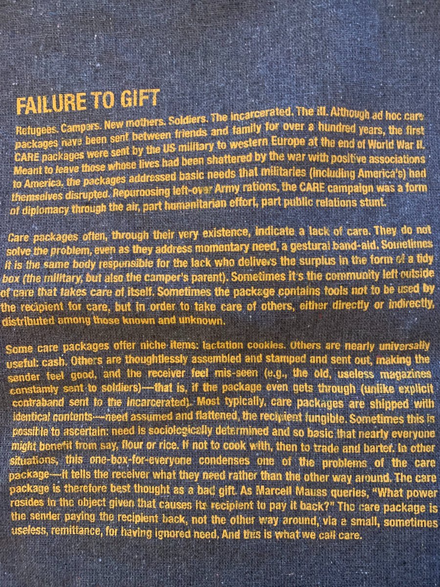 A brief history and commentary on the "care package"