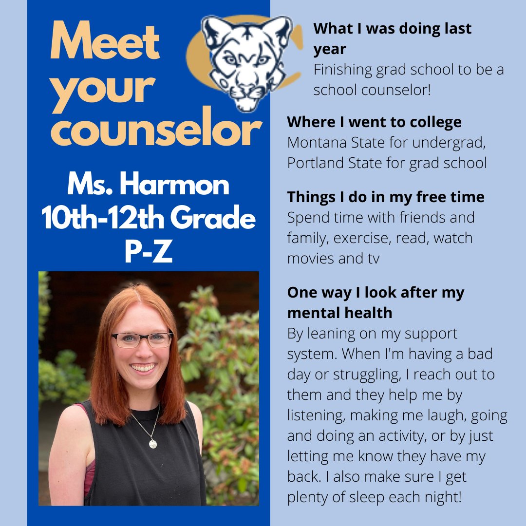 Welcome Ms. Harmon, 10th - 12th P-Z