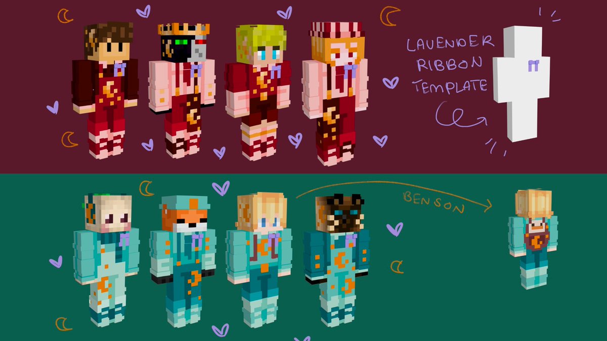 *PLEASE RT* Calling all skins artists who made team skins for MCC! I've made a lavender ribbon template which you can add to your MCC team skins or your own personal skin. The lavender ribbon is a sign of support for those with any kind of cancer. I wanted to make this 1/3