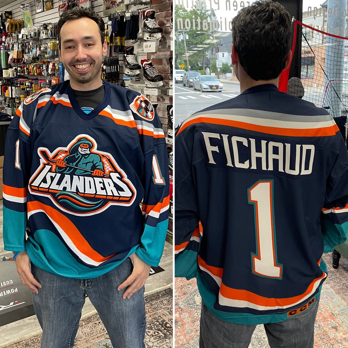 nickhirshon's tweet photo. hey @EricFichaud, look what arrived π
gonna rep my #WeWantFishSticks foreword contributor at @UBSArena
but need your auto first
π π #isles https://t.co/VDnOrtOSPh