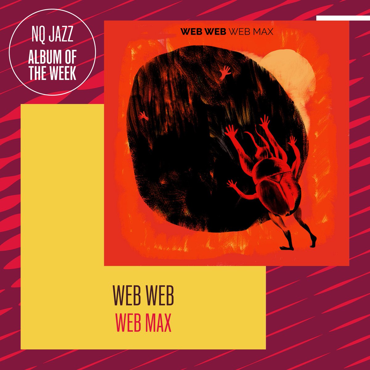 nqjazzmcr's tweet image. Our #NQJazzAlbumOfTheWeek is the new LP from Munich-based group, Web Web. Featuring contributions from @Harpista and #CharlesTolliver amongst others, this collaborative offering pays homage to the musical directions of the early seventies.
👇
webweb.bandcamp.com/album/web-max 

#WebWeb