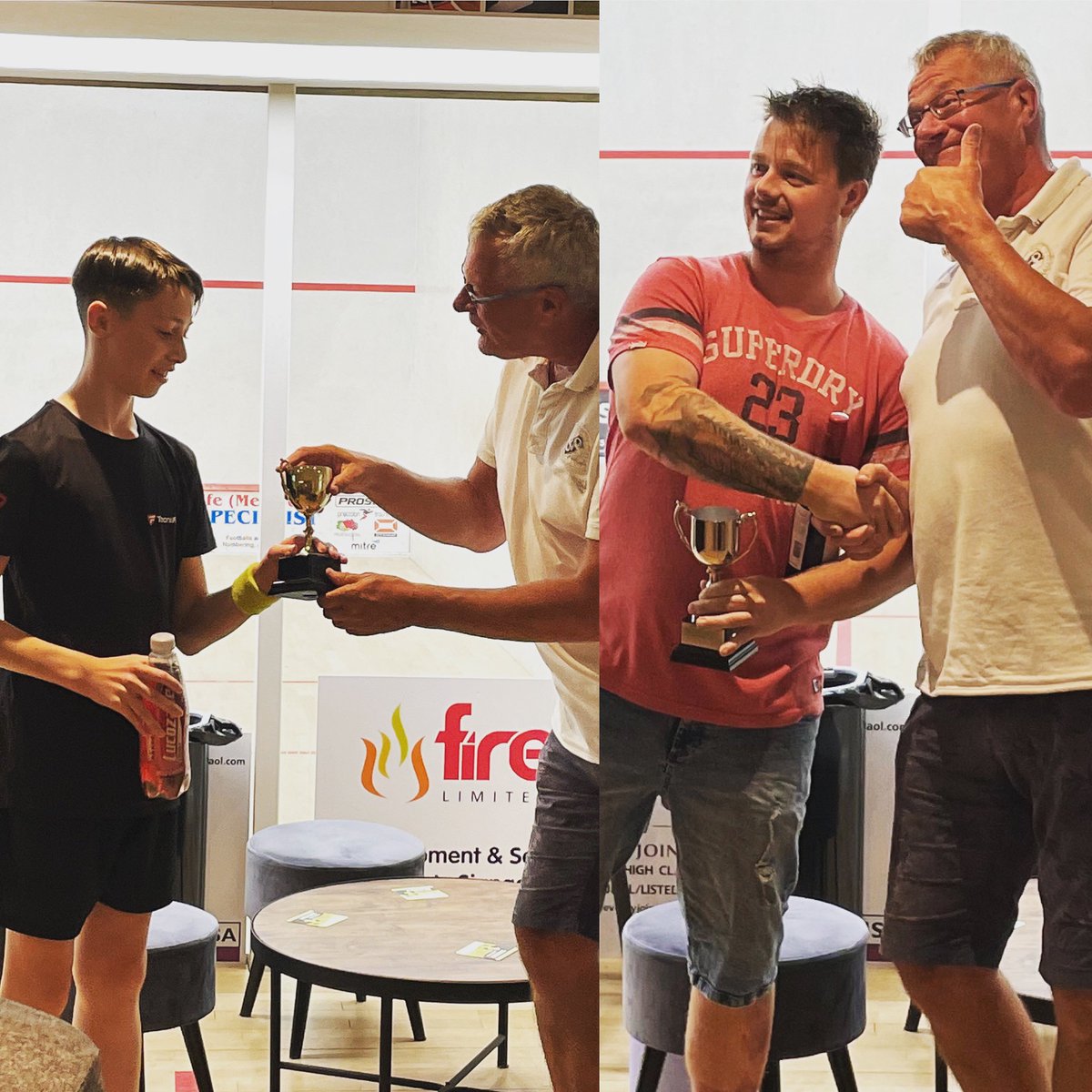 Nice night at the club getting back to some fun and frolics in the handicap. Chester won the squash and Dan won the Racketball. #savoysquash #skelmanthorpe #hd8 #squash #squashlife #lovesquash #winnerwinner