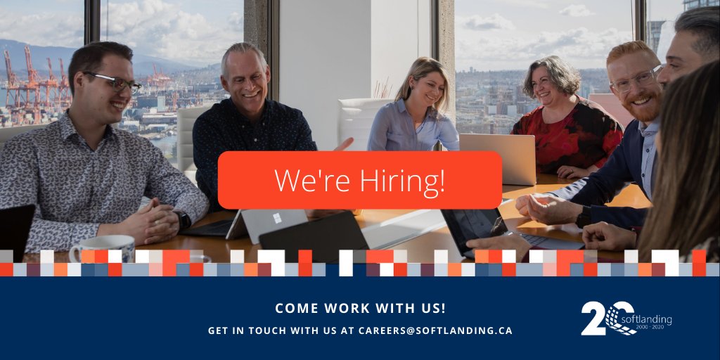 softlandinginc's tweet photo. We're Hiring! If you’re hungry for a daily mix of collaborative client solution delivery and technical challenges, you’ll fit right in with our team.  https://t.co/sQvIgPTCUm

#hiringnow #hiringcanada #Softlanding https://t.co/lp9m04RYdr