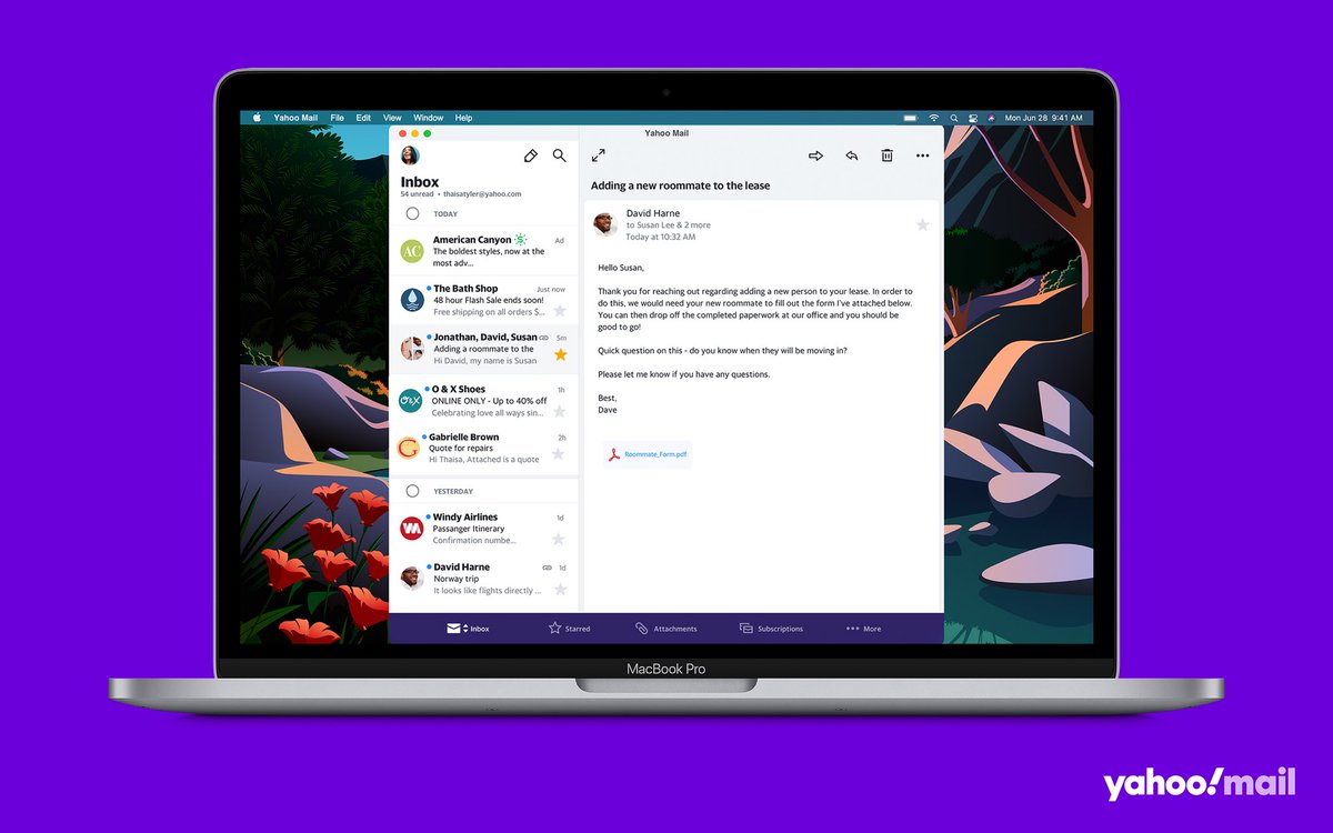 yahoo mail app for mac