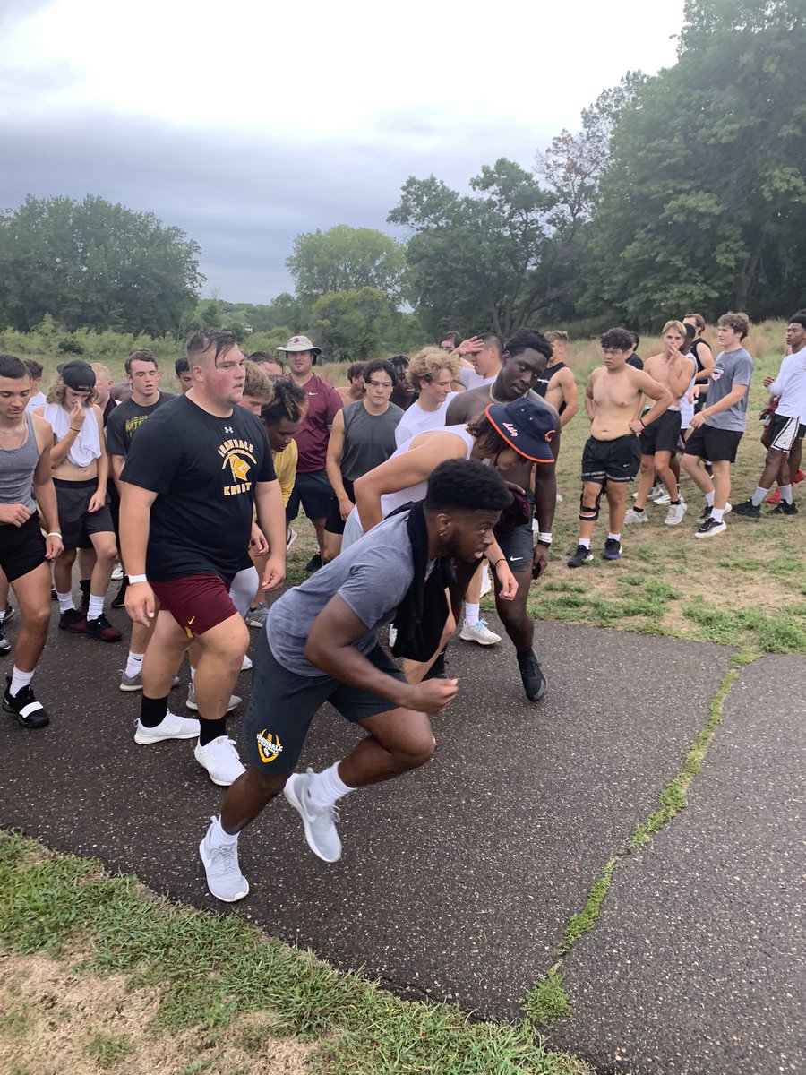 IRON_Football's tweet photo. Nothin like closing out camp with the #WatermelonRun! #IrondaleFootball #Traditions https://t.co/RCTlaXVB8m