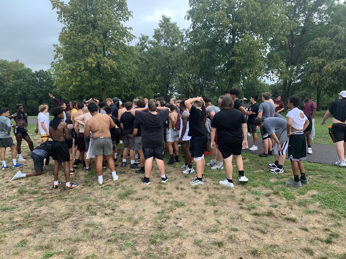 IRON_Football's tweet photo. Nothin like closing out camp with the #WatermelonRun! #IrondaleFootball #Traditions https://t.co/RCTlaXVB8m