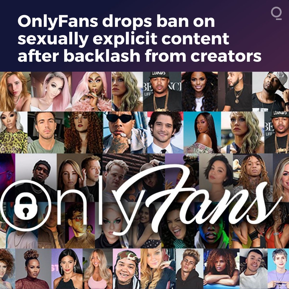 bbgoriginals's tweet photo. OnlyFans is calling off its plan to ban sexually explicit content following an uproar from creators https://t.co/HAqaoNfa1M https://t.co/HY9rcMARkK