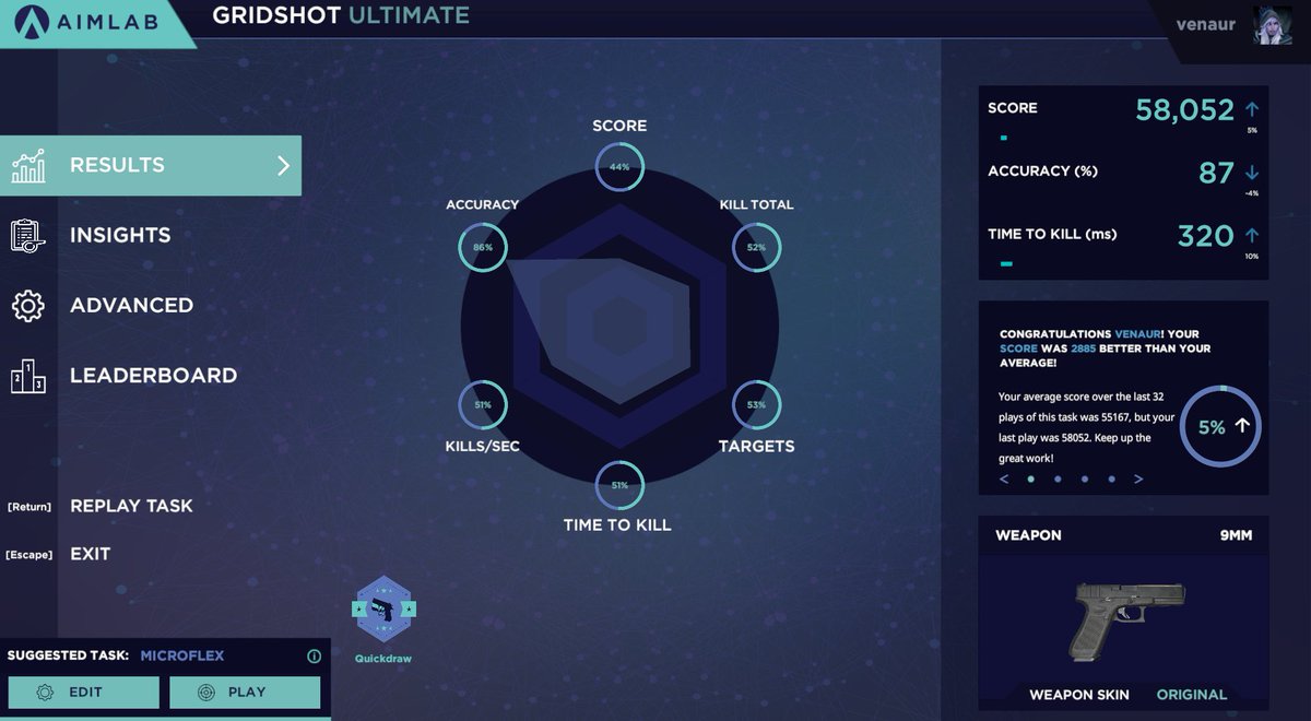 VenaurGaming's tweet image. Not my best, but not my worst! @Envy   
@IntelGaming @aimlab #IntelGamerDays  
#EnvyXPredator