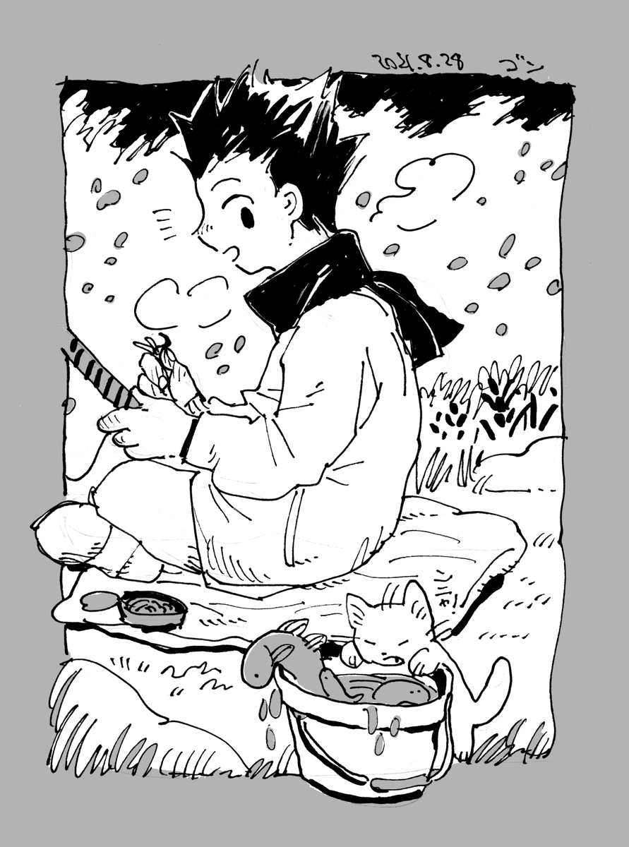 リクエストありがとうございますーー!🐕
H×Hは昔から好きですが、ゴン初めて描きました〜 