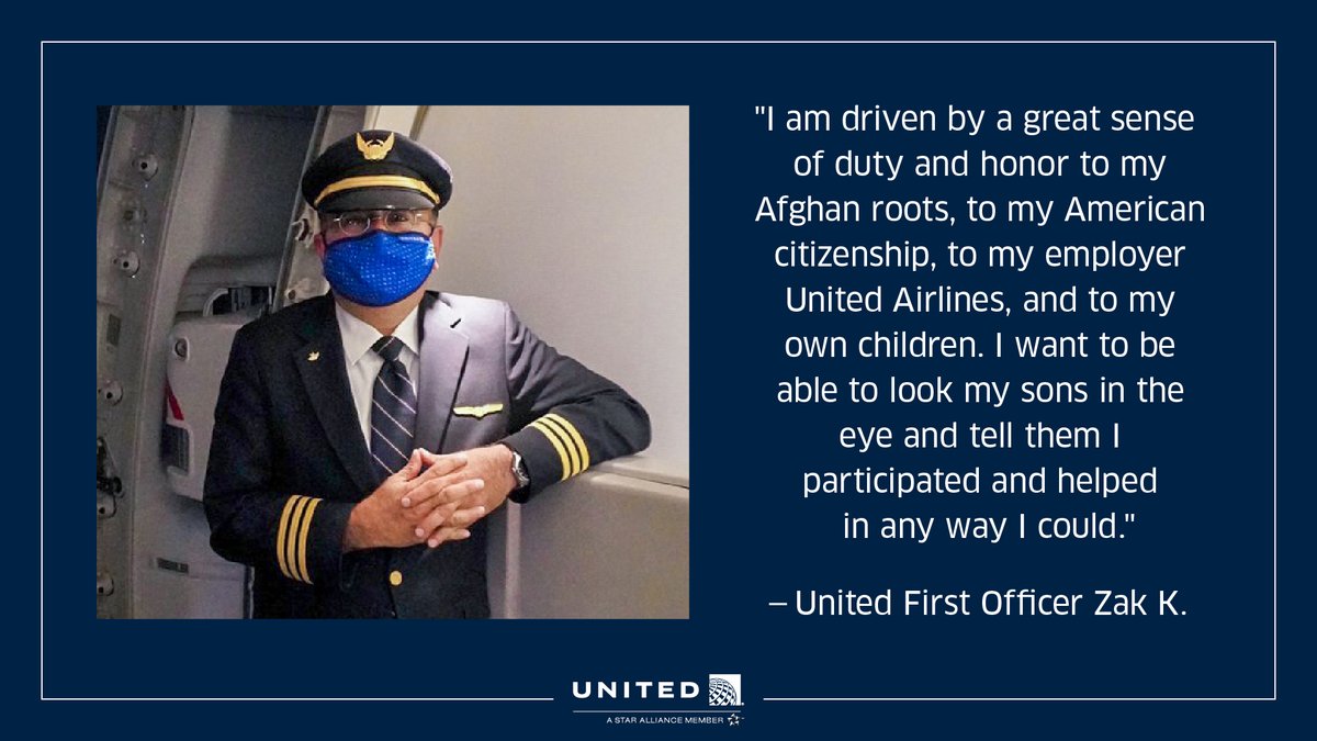 A portion of First Officer K.'s letter to United CEO Scott Kirby on why he wanted to participate in the Civil Reserve Air Fleet humanitarian flights.