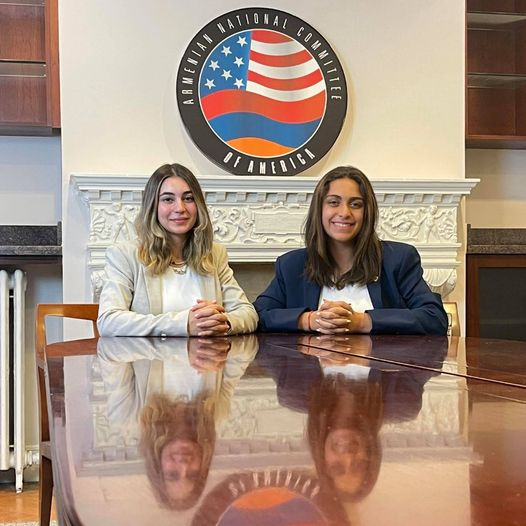 ANCA_DC's tweet photo. It's been a week! Our time with AYF Pasadena members Talia Bezdjian & Lar Tabakian has simply flown - working to block US arms & aid to Azerbaijan.
Inspired by their experience, they invite Armenian youth from across the US to join us in DC.
Դէպի Դատ Երիտասարդներ #goAYF #goANCA https://t.co/o9KH9iVd4F