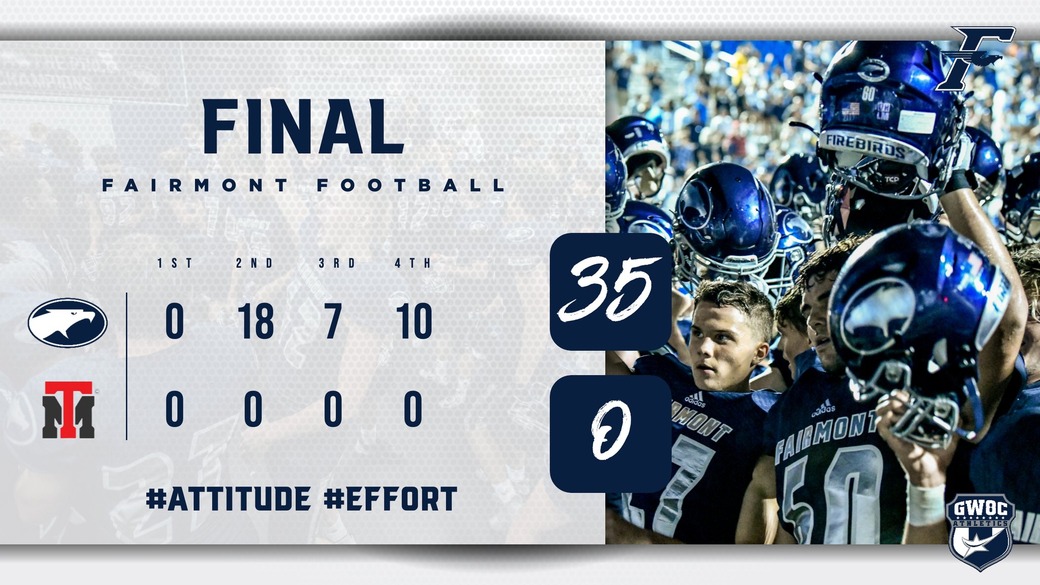 Fairmont Football on Twitter "FINAL from Roush Stadium in Kettering