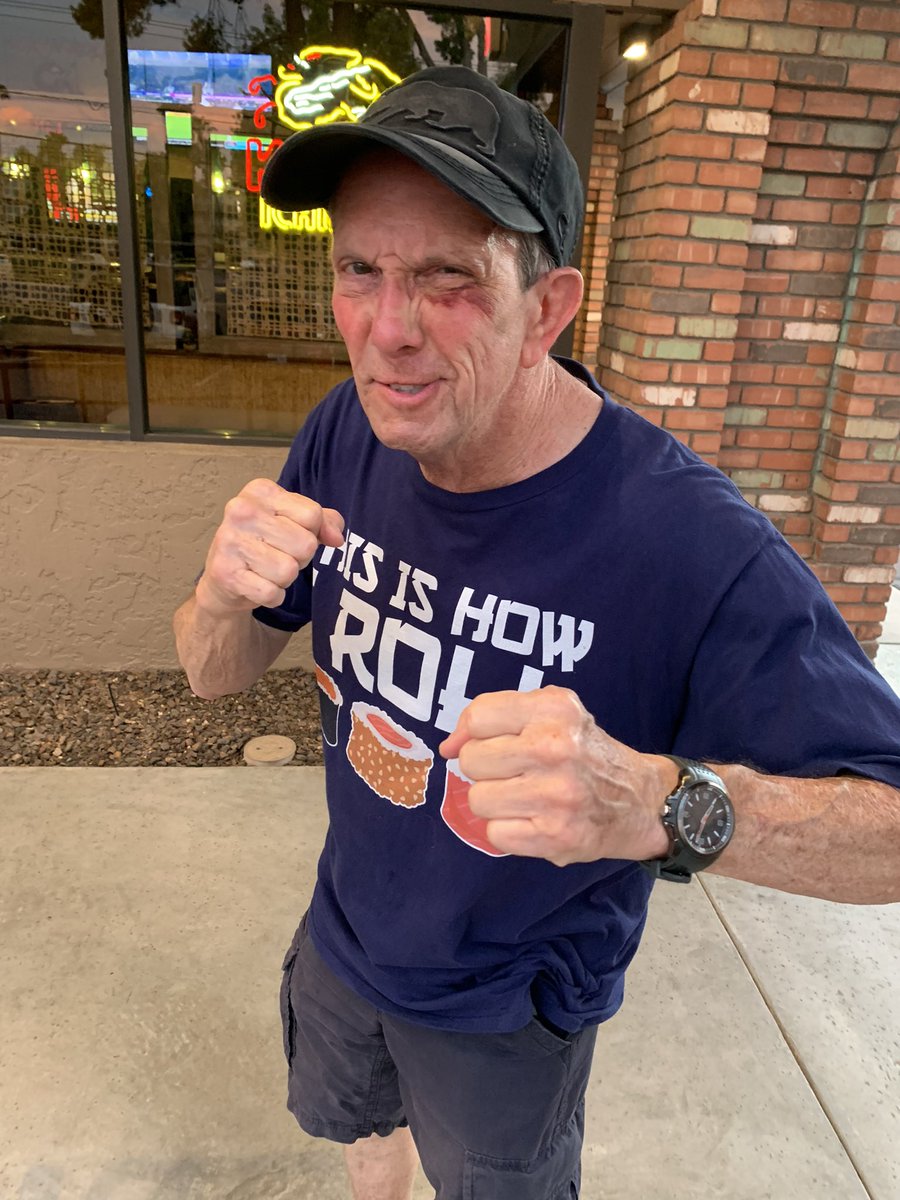 PromoGirlJaime's tweet photo. Don’t. Fuck. With. Me. Or. My. Dad. Will. Kick. Your. Ass. ✌🏼👊🏼💪🏼
.
.
.
#BlackEye #TaiChi #Badass #BadassDad #Karate #CobraKai #SushiTime #DadTime https://t.co/pcnzWQ36O9