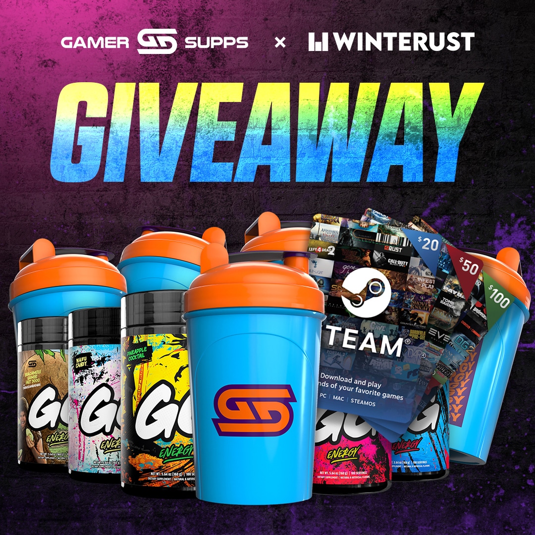 Winterustserver's tweet photo. Giveaway time! In celebration of our US Rust server launching &amp; our partnership with @GamerSupps we are running this awesome giveaway. For more chances to win join the Winterust discord now! See the link to enter the giveaway below! #rust @playrust 
https://t.co/pBTDWfDZtv https://t.co/vg1t8At51e