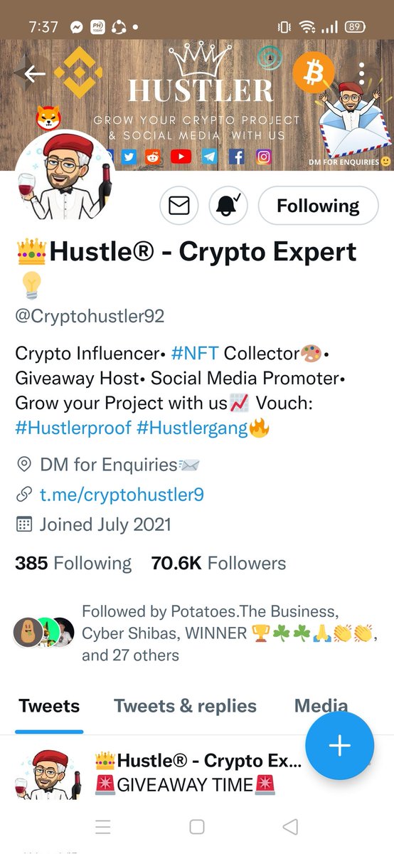 SRScutie's tweet photo. @Cryptohustler92 https://t.co/INqFrZK5Mw