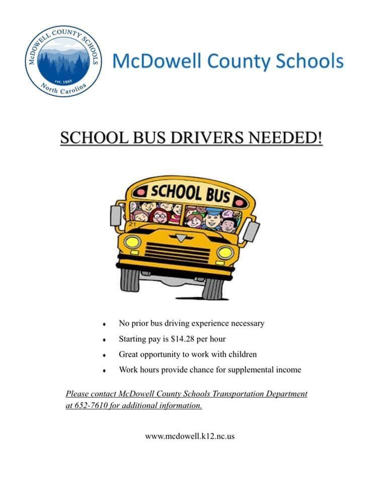 McDowell590's tweet photo. Bus Drivers Needed https://t.co/8LwOF2IkfP