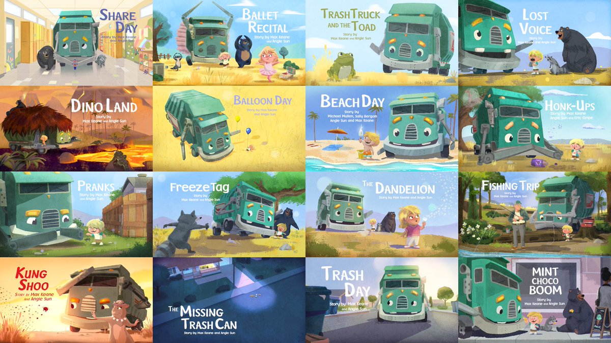 Title cards from Trash Truck Season 2! These can be spotted at the start of every episode 🚛

Title cards created by Brayden Kowalczuk <a href="/braydenksketch/">Brayden</a>  

 #TrashTruckNetflix #Animation