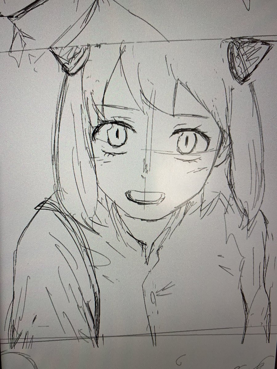 昨日の夜に落書きのつもりで描き始めてしまったダミアニャの漫画を今日終わらせたい、レポートも終わらせたい😭 