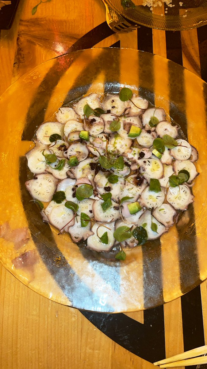 lbsquid's tweet photo. 🐙 carpaccio @chinachilcano @chefjoseandres #tapas #Peruvian https://t.co/A801Bx9xBf