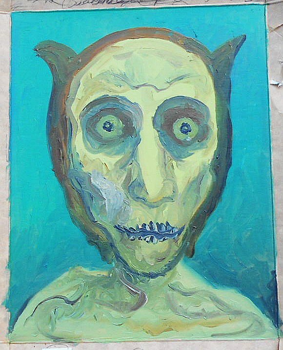 V1uiVlasenko's tweet photo. My Oil Painting : Frightening=Owl Man ⇆ Переляк=Людина-Сова ⇆ Испуг=Человек-Сова : https://t.co/ZiyoFbsQDO