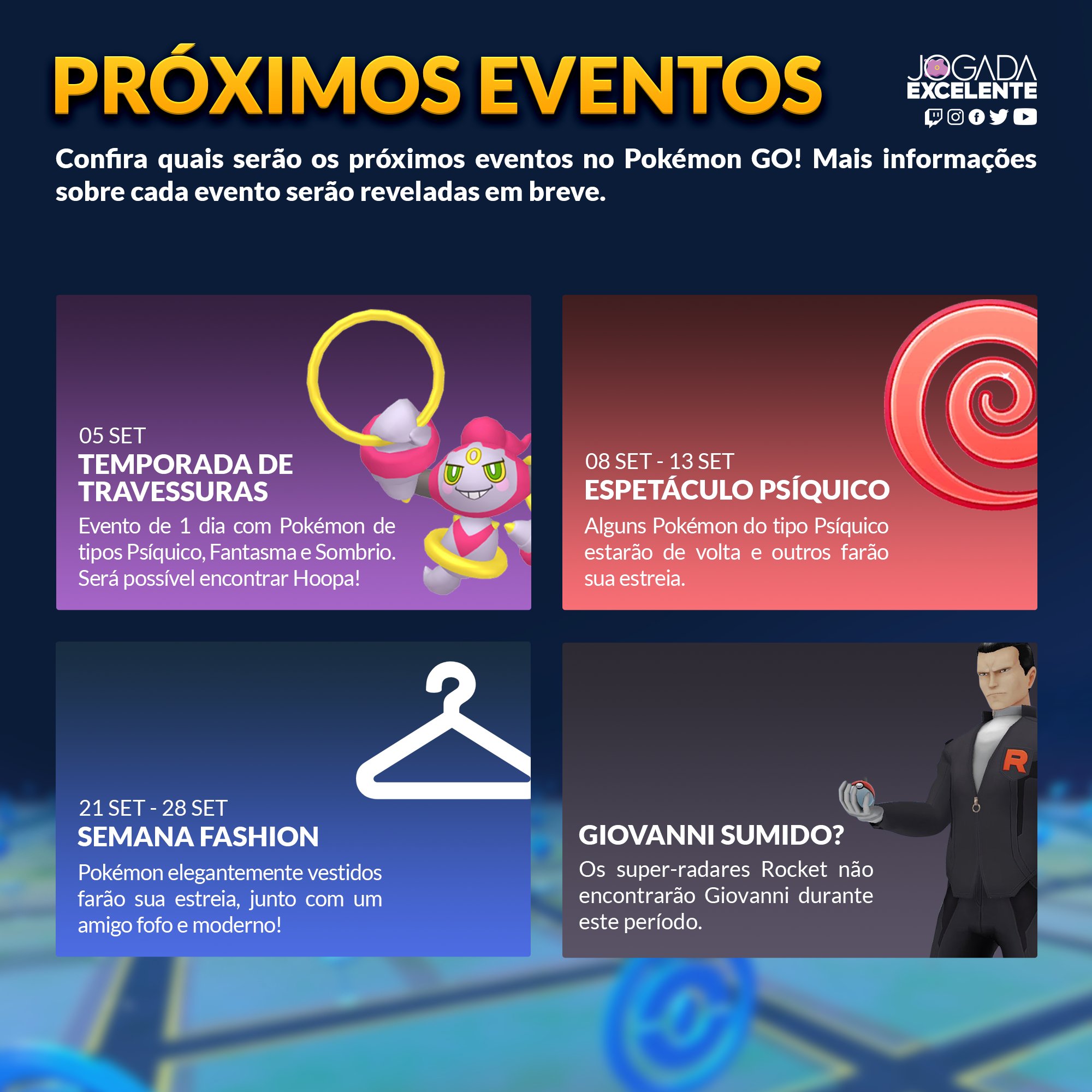 O evento Espetáculo Psíquico voltou! – Pokémon GO