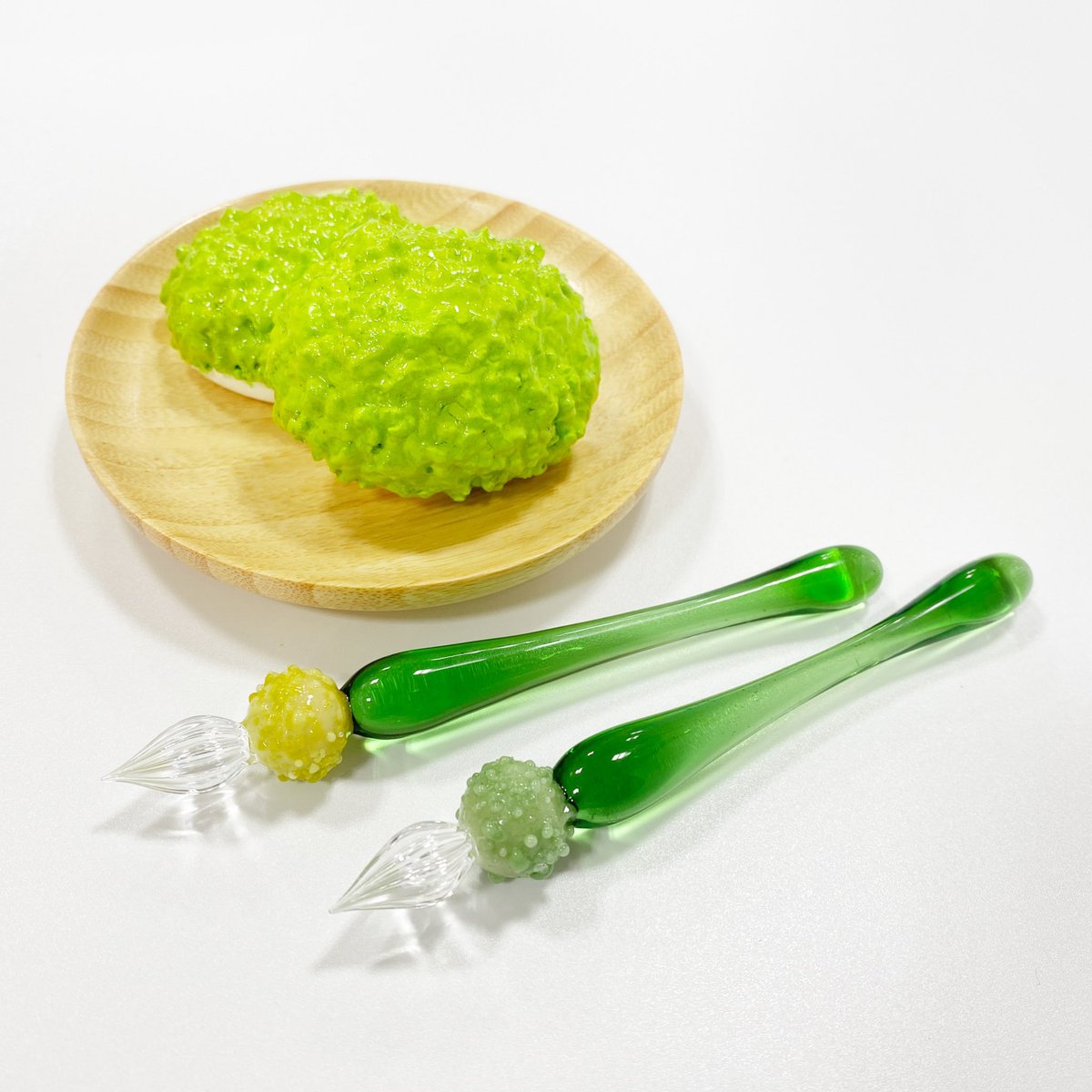 ガラスペン ずんだもち ミルキーグリーン ガラスペン ずんだもち ミルキーグリーン 【公式通販】