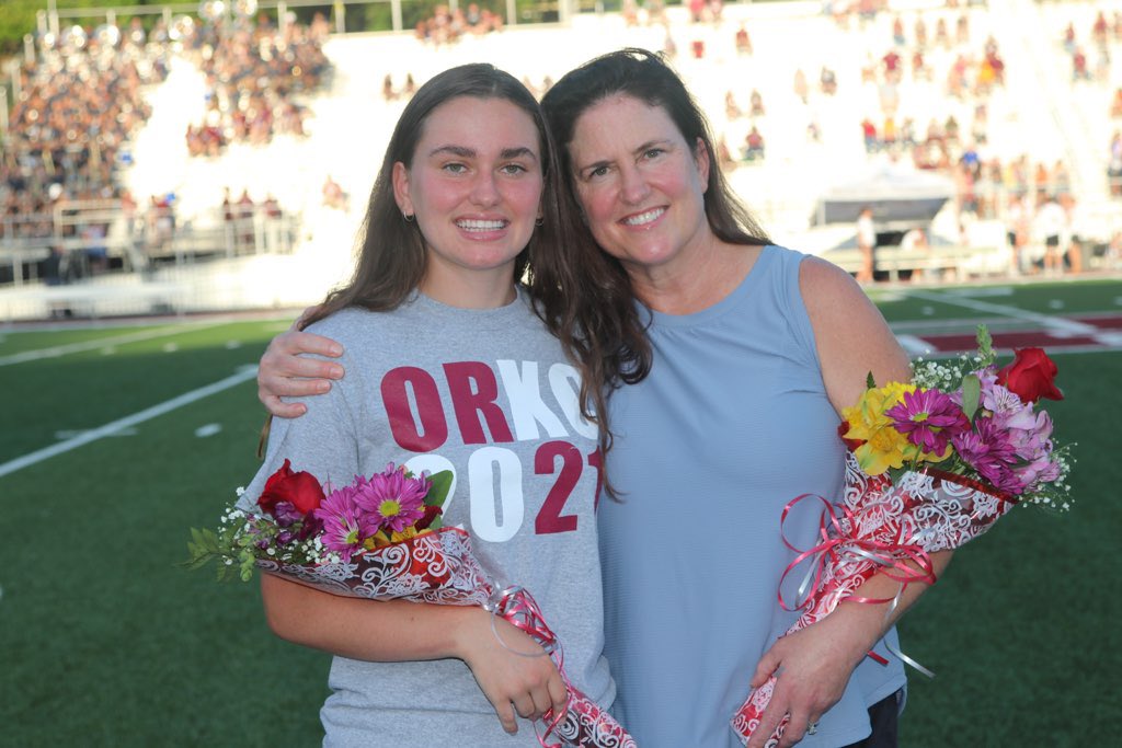 ORXC class of ‘22 recognized at tonight’s football game. ⚡️❤️⚡️
