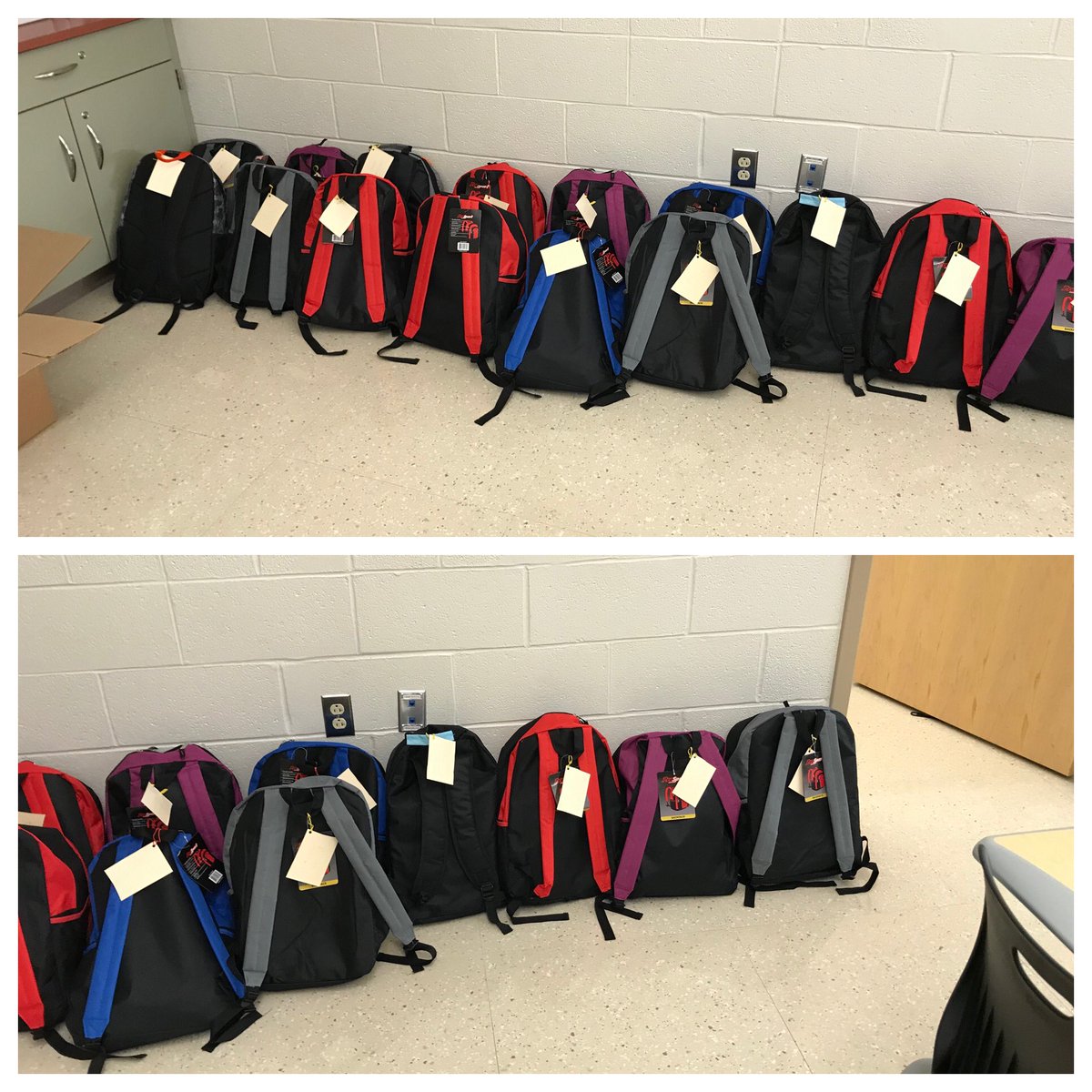 ScottOste's tweet photo. Super proud of a former student of mine! She came to me this past Spring and wanted to do a school supply drive for @NASDschools. Next week, we FINALLY get to give almost 20 book bags STUFFED with school supplies to #KKid families. 👏 😄#kkidpride #kkidsinspire #PAProudEducator https://t.co/2R2Mz78xML