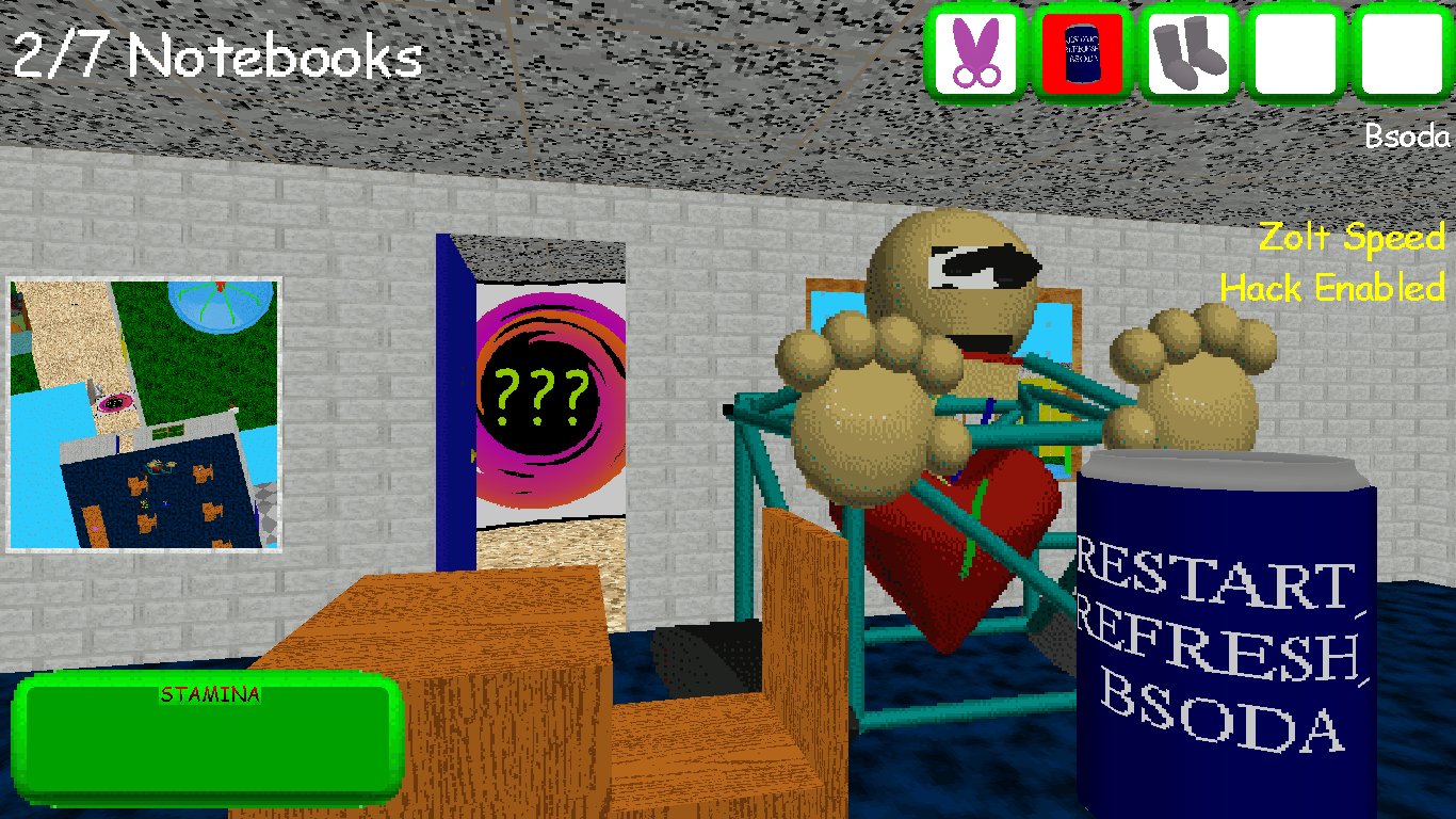 Johnster Space Games on X: Baldi's Fun New School Remastered V1