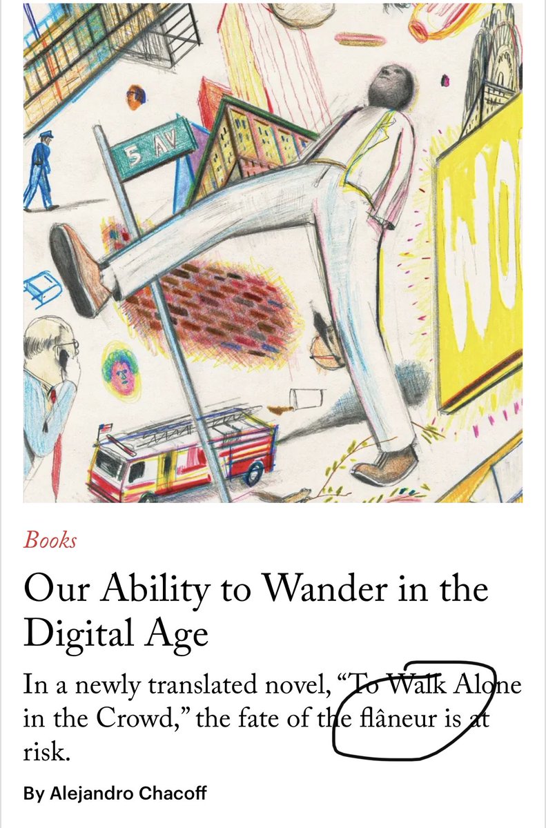 theVogelman's tweet image. I’ve never heard the word flaneur before…have you? I love how even a seasoned reader has more words to learn in this language!