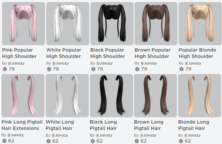 Juno on X: 🎊 UGC Wave! Just dropped all these shoulder ponies & pigtail  hair extensions! Let me know how they look & go try them on! Shoulder  Pigtails:  Pigtail Hair