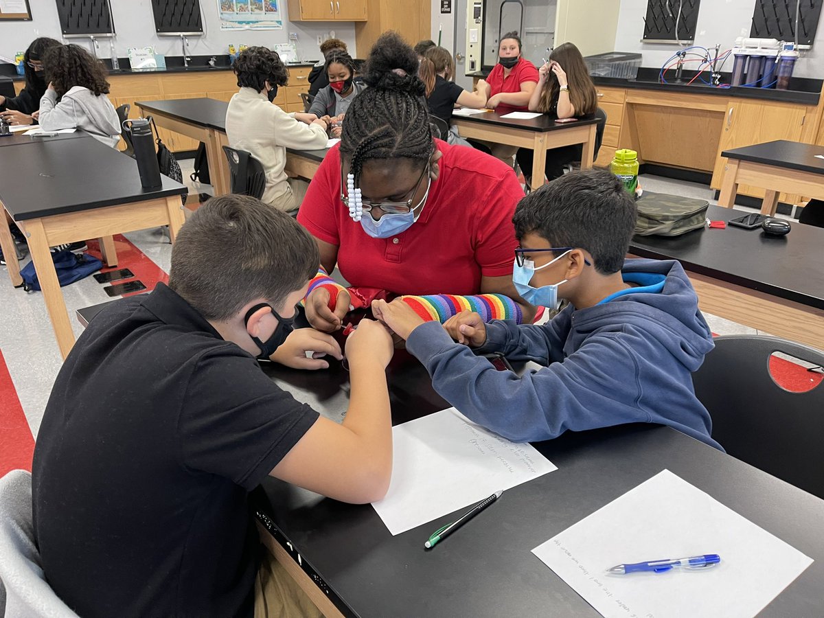 Maxscience334's tweet photo. Teamwork was key to “Save Sam” while using the Scientific method. It felt good to be reunited again. #Warriors #CBM #Unstoppable #BackToSchool @MDCPS @MDCPSSouth https://t.co/tFmRhPi7Gi
