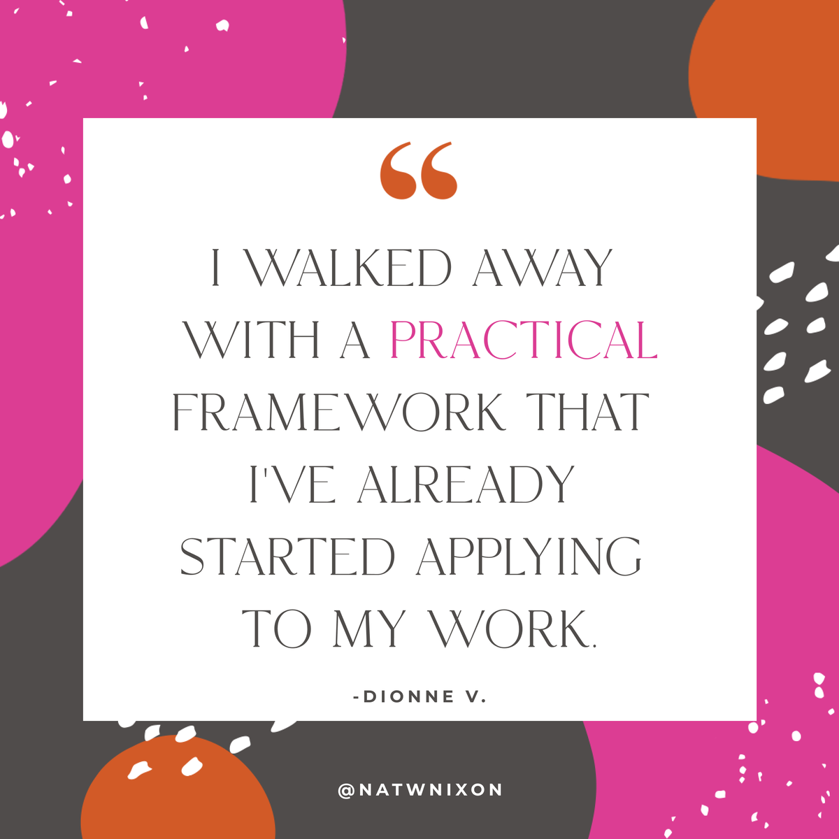 natwnixon's tweet photo. Ready to walk away with a framework that you can apply now to your work?
The WonderRigor™ Lab course early bird pricing ends September 8!!***➡️ https://t.co/KtMybq6ZBN
#creativity #thrive #onlinecourse #onlinelearning #course #wonder #rigor #wonderrigorlab #onlineprogram #DIY https://t.co/Qc1FEhEdER