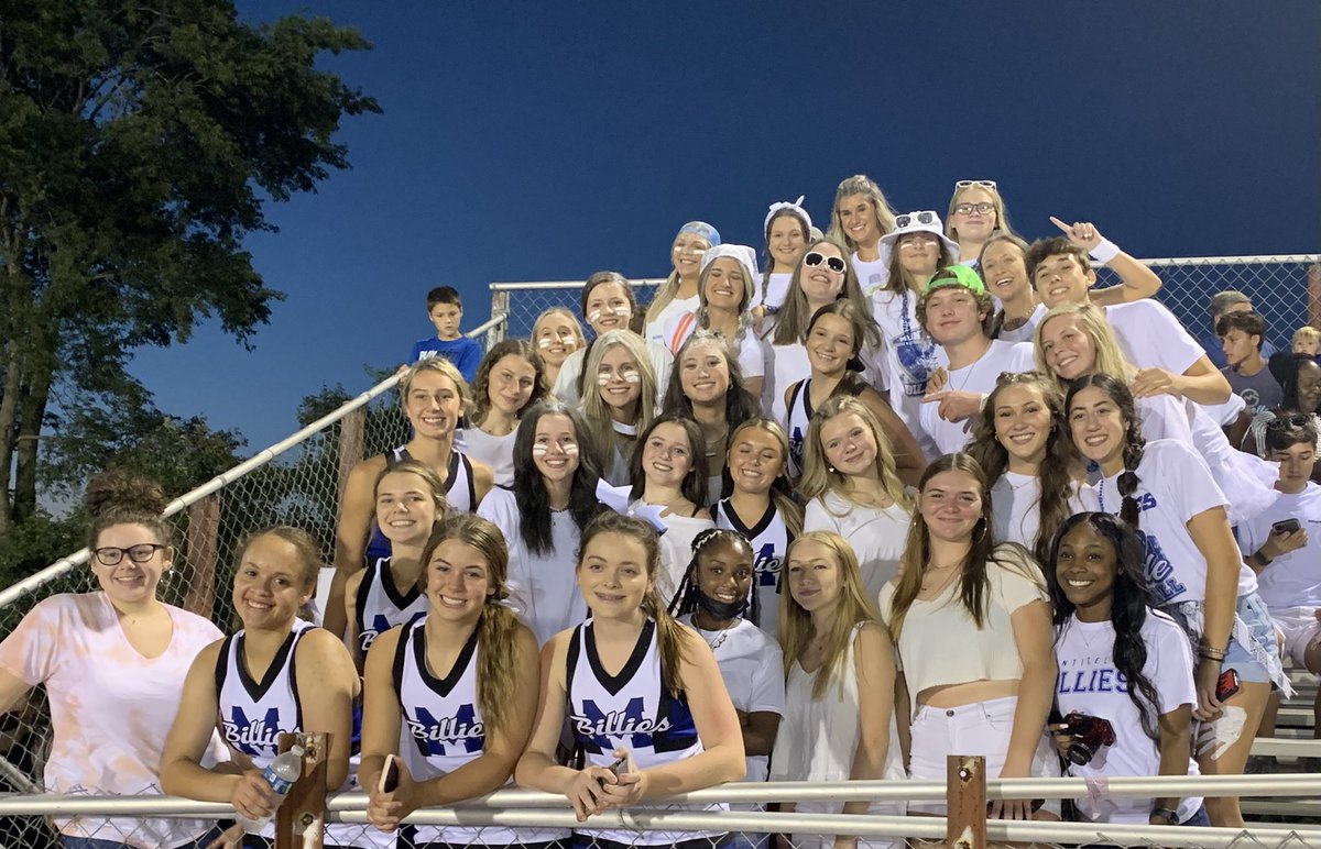 21-7 Billies at Halftime. Student section is awesome!!! #beabillie