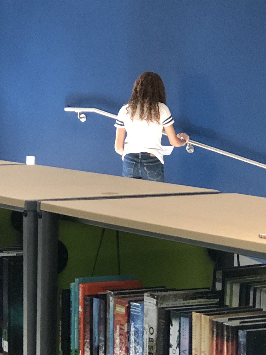 First week with 6th graders and learning soft skills. They are practicing what they will say in their presentation. Talk to the wall! @PackPrincipal <a href="/Supt_comalisd/">Andrew</a>