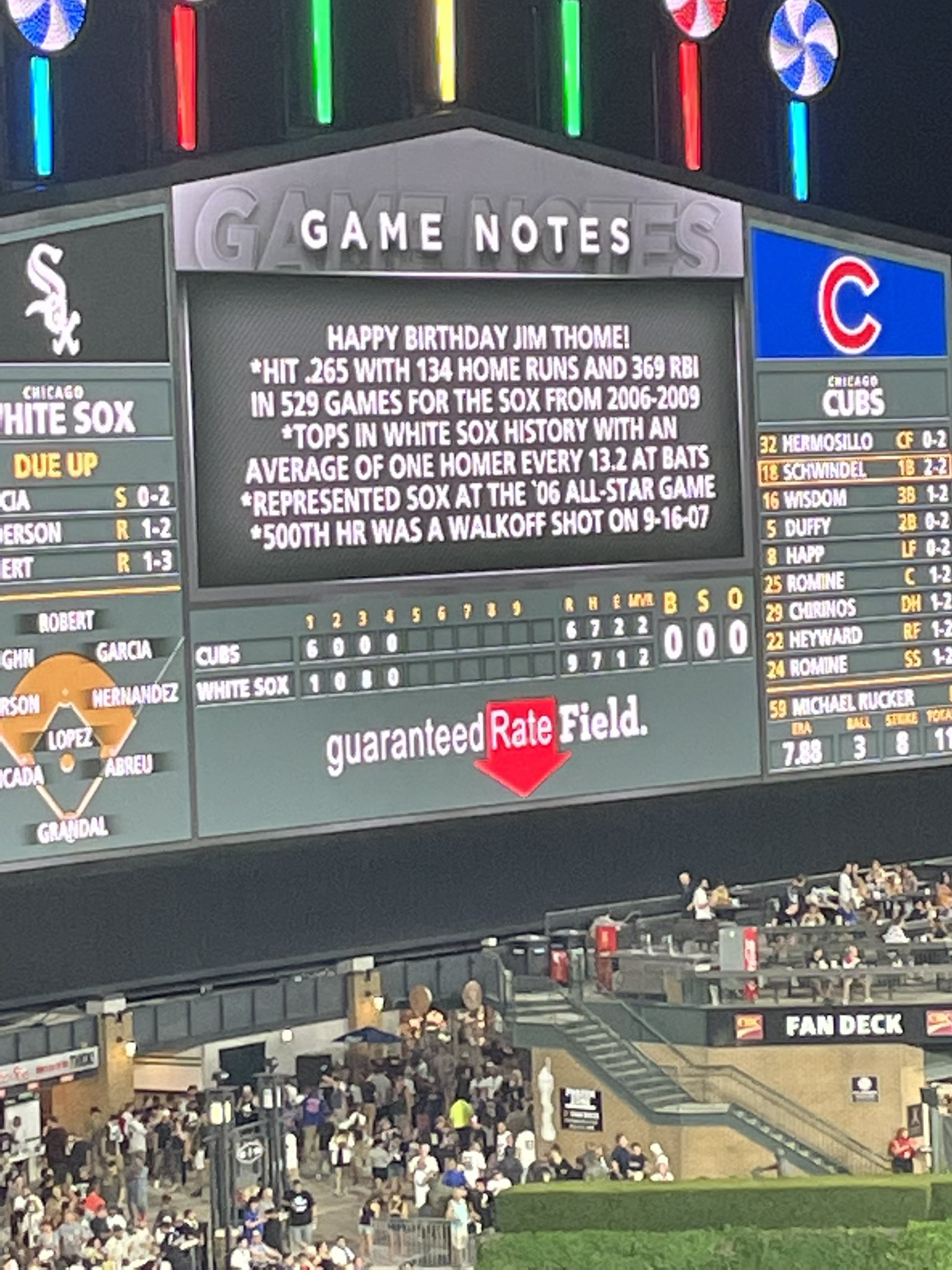 Forgot to message this! Happy Birthday Jim Thome!! 