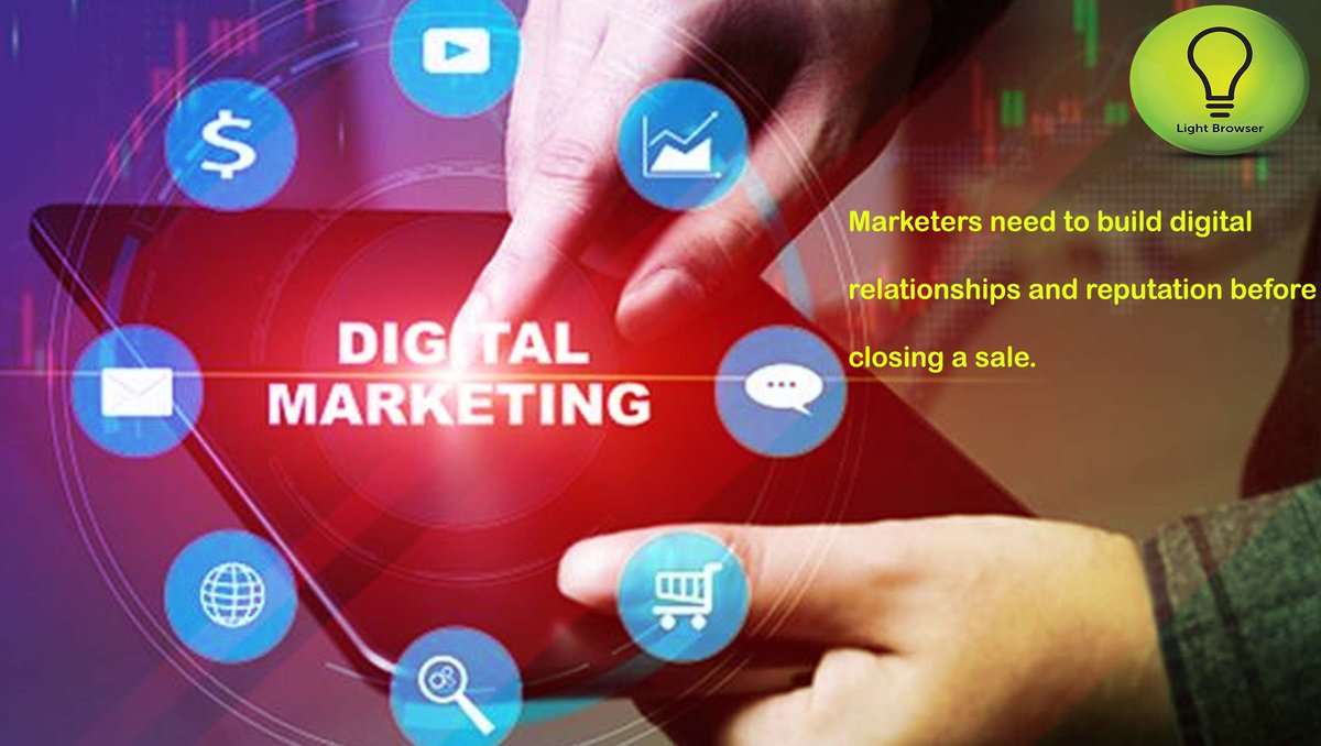 BrowserLight's tweet photo. Marketers need to build digital relationships and reputation before closing a sale.
#Gem
#webDesign
#webdevelopment
#WebDesignning
#ecommerce
#DigitalMarketing https://t.co/LckrTPFaUd