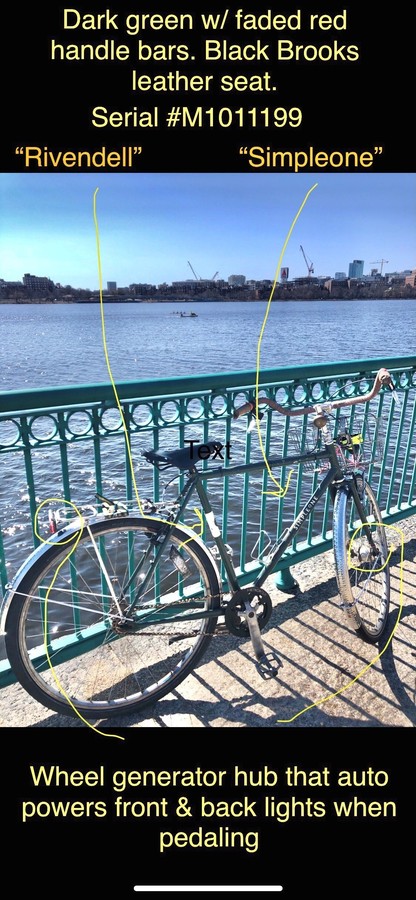 stolenbikebos's tweet photo. STOLEN - Green Rivendell Bicycle Works SimpleOne in Back Bay https://t.co/RhOBefvTgm https://t.co/fZWARh4zqS