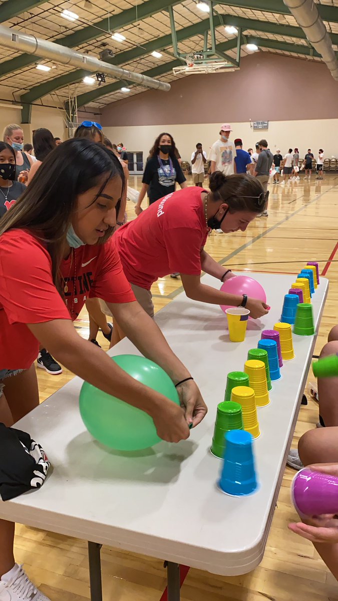 RedhawksWBB's tweet photo. The team had some fun at the annual Rico Carnival tonight!! 

Played lots of games and meet some of the other athletic teams! 

@Mesa_Redhawks https://t.co/nJmbklMA0W
