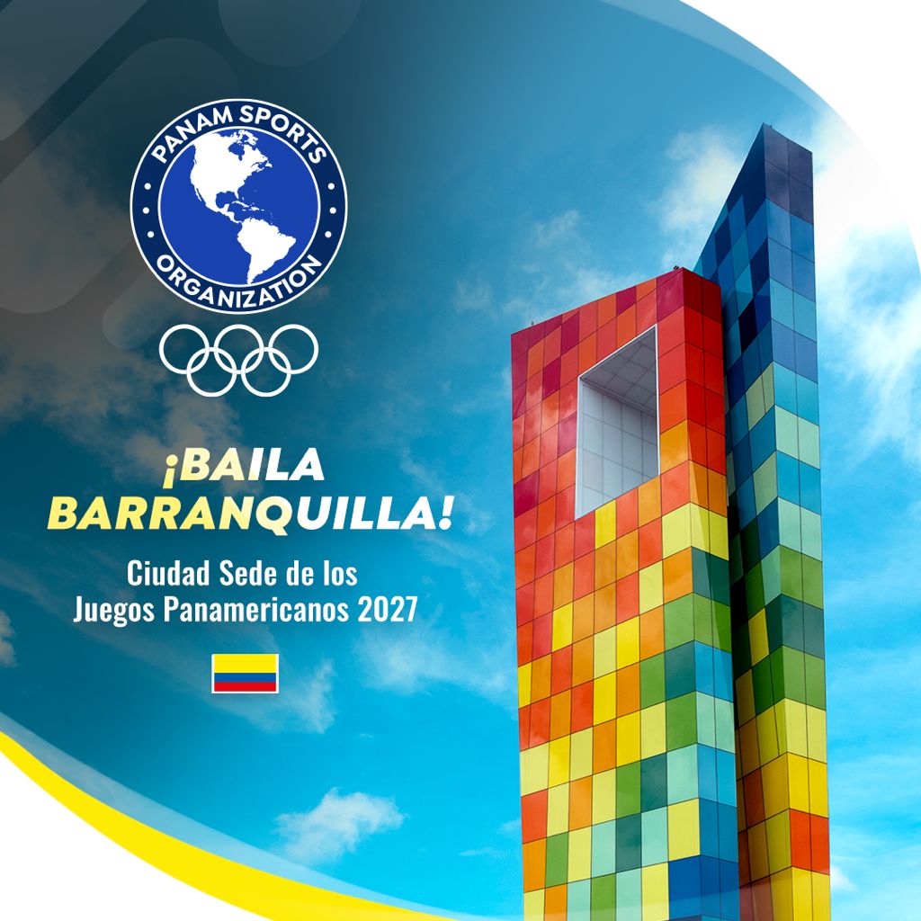PanamSports's tweet photo. Ya es Oficial!!
Presidente Neven Ilic Confirma a la ciudad de Barranquilla 🇨🇴 como sede de los XX Juegos Panamericanos 2027!

President Neven Ilic confirms Barranquilla as the Host City of the XX Pan American Games of 2027!
#Barranquillla2027 #PanAmGames #BailaBarranquilla https://t.co/iiab14wvZW