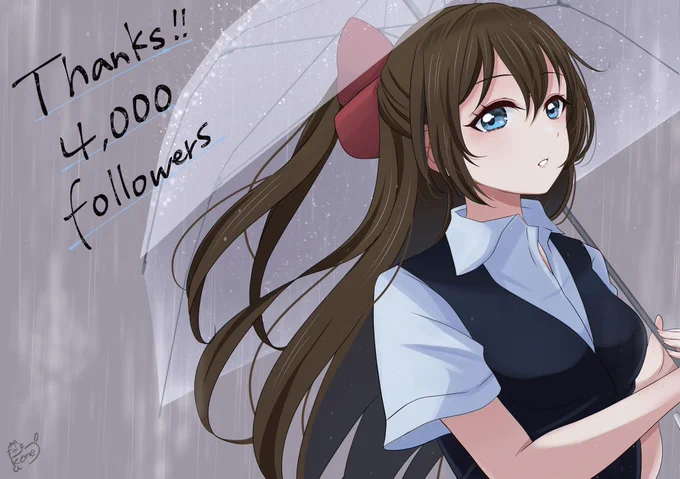 4,000フォロワー↑ありがとうございます!たくさんの方に見てもらえてとっても嬉しいです!
これからもどうぞよろしくお願いします🙏✨

記念絵にしているかっこいいシリーズ、今回はしずくちゃんです💧 