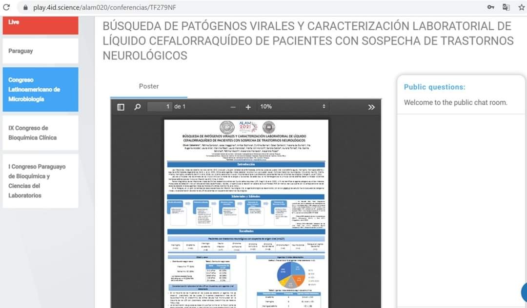faticardozo's tweet photo. A todos los participantes @alam2020py, les invito a que conozcan un poco del trabajo realizado por el Equipo de Arbovirus del @IICS_UNA.
Gracias al @conacytparaguay por apoyar a la Investigación en Paraguay!!
#CONACYTParaguay #PROCIENCIA #FEEI #IICS41años #iics #ALAM2021 https://t.co/RnqilwjwPN