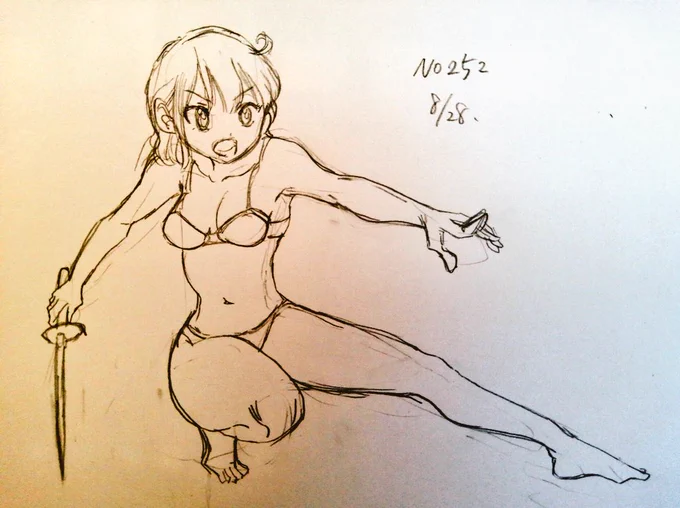 #1日1模写 252/365 