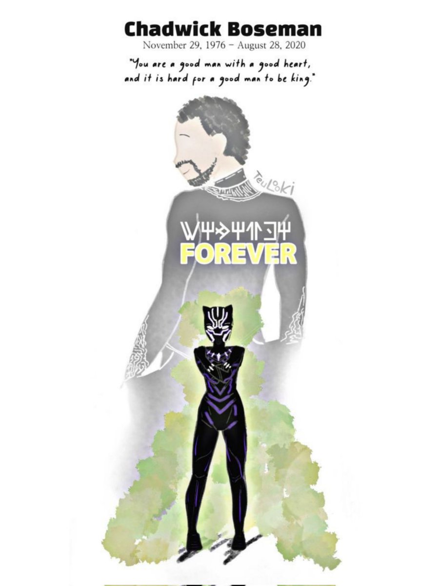 Marvfess's tweet photo. Marv! I drew this last night karena film Black Panther yang bawa aku masuk untuk lebih tahu MCU. Really miss him, Wakanda Forever 🖤

cr: @/teulooki2402 https://t.co/IzWl15E3sY