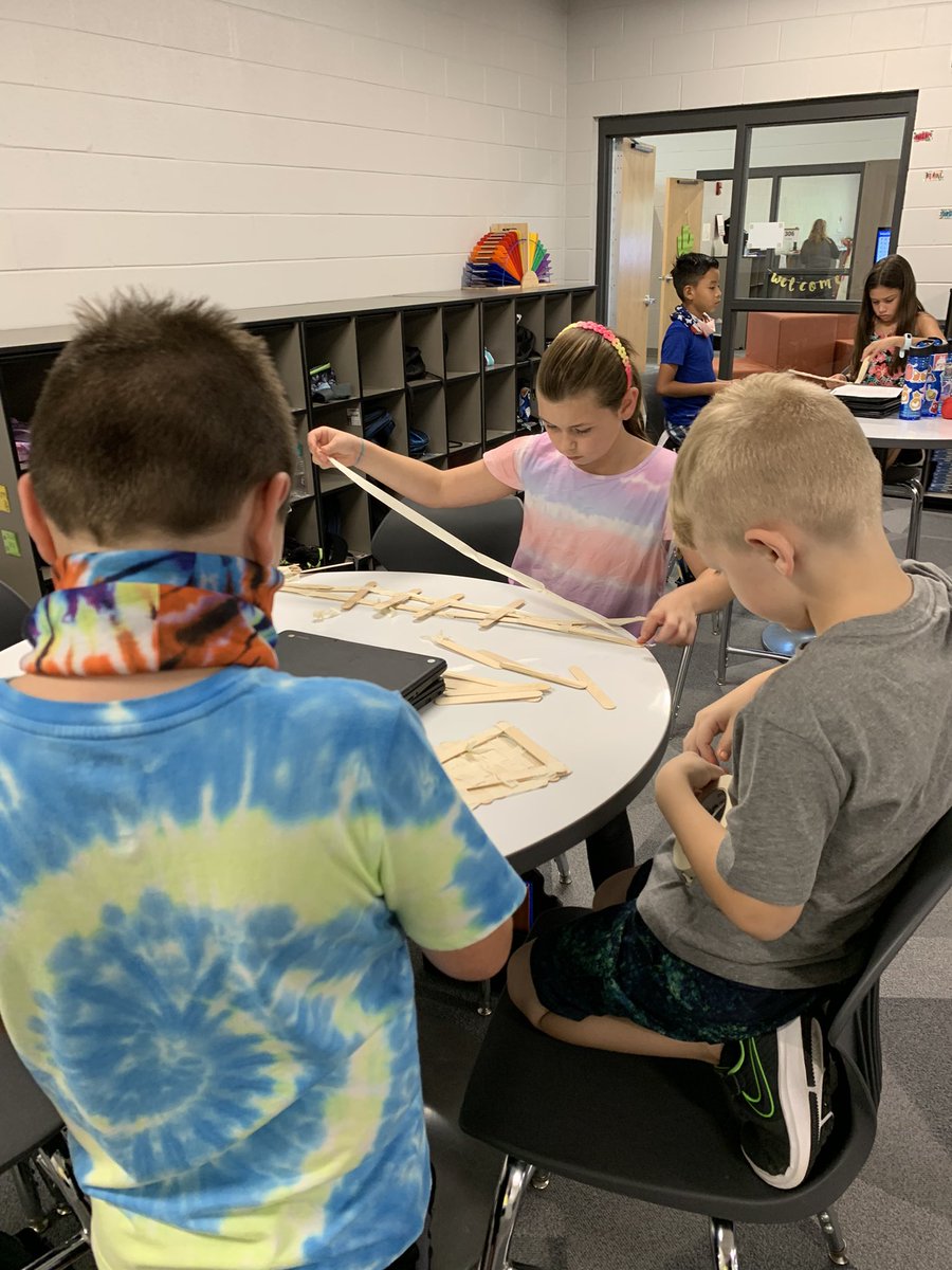 Our first STEM challenge was to build a ladder to save our book character, Mrs. Spindles, from the roof! #cooperation #180daysin3rdgrade <a href="/NSDGoodman/">Goodman Elementary</a> <a href="/trevarrowteam2/">Barbi</a>