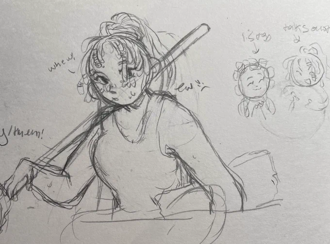 I HAVE TO DRAW MORE OF HER silly little blacksmith 