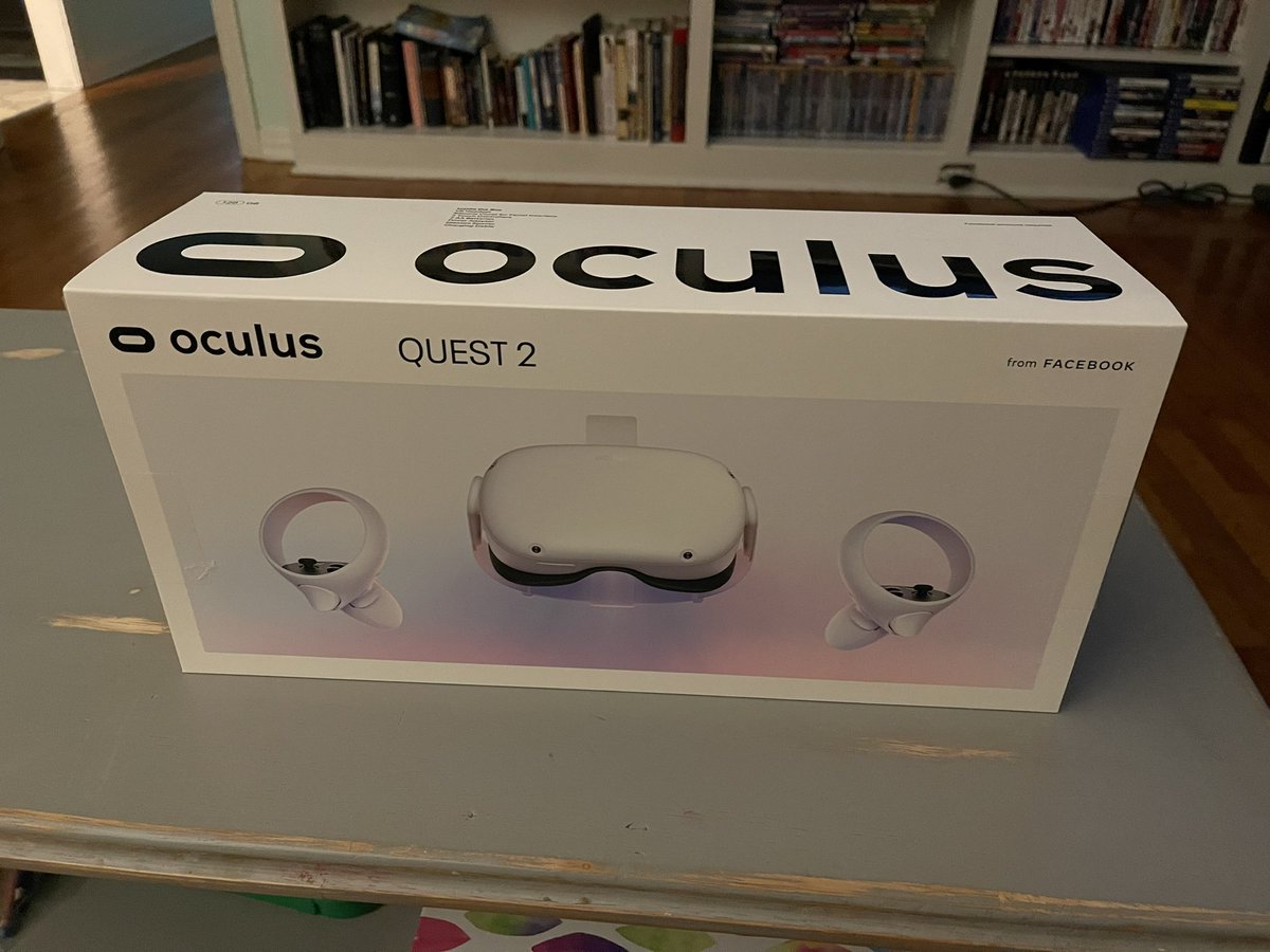 SenorCinco1's tweet photo. Soooooo…..I did a thing! 😁 I purchased one on Tuesday and received it today. Just waiting for my elite strap with battery and case to come in but UPS somehow misplaced it. I’ll have to figure it out. 🤦🏻♂️ #OculusQuest2 #128gbversion #VRtime https://t.co/zRdZOLQXAN