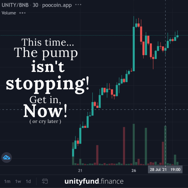 JeffGuido6's tweet photo. @CryptoGraphBSC Check out this x100GEM. Looks very promosing 

✅ 10% fee
✅ 90% TX Receiver
✅ 4% Reflection to UNITY Holders
✅ 1% Binance Charity
✅ 0.5% Dev and Admin
✅ 4.5% Auto LP

Contract address: 0xbbd1fbccba8038bb2f3ae15a5ed301bb89a64291 https://t.co/BRBNFoG6MZ