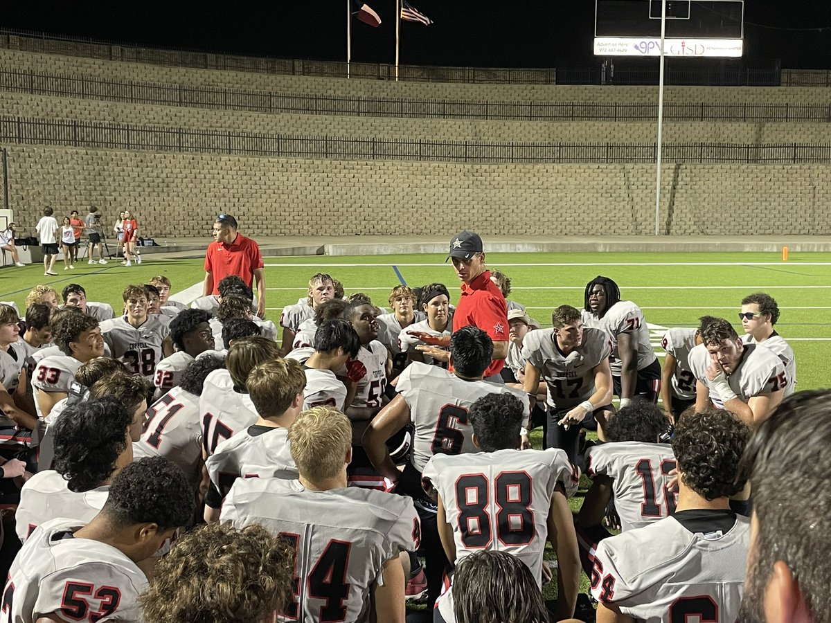CoppellSports1's tweet photo. Cowboy Football wins season opener on the road against Sachse beating the Mustangs 42-28. Cowboys forced key turnovers and provided many explosive plays to earn the victory. Great start boys!
@CoppellHigh #CHSHome #CHSRelentless @CoppellISD @coppellfootball https://t.co/Zyy60sIg7c